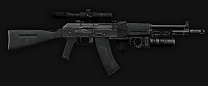 AK-107 GP-25 PSO - Assault rifle Caliber 5.45x39 mm