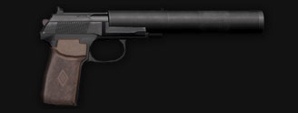 Makarov - Silenced semi-automatic pistol Caliber: 9x18 mm
